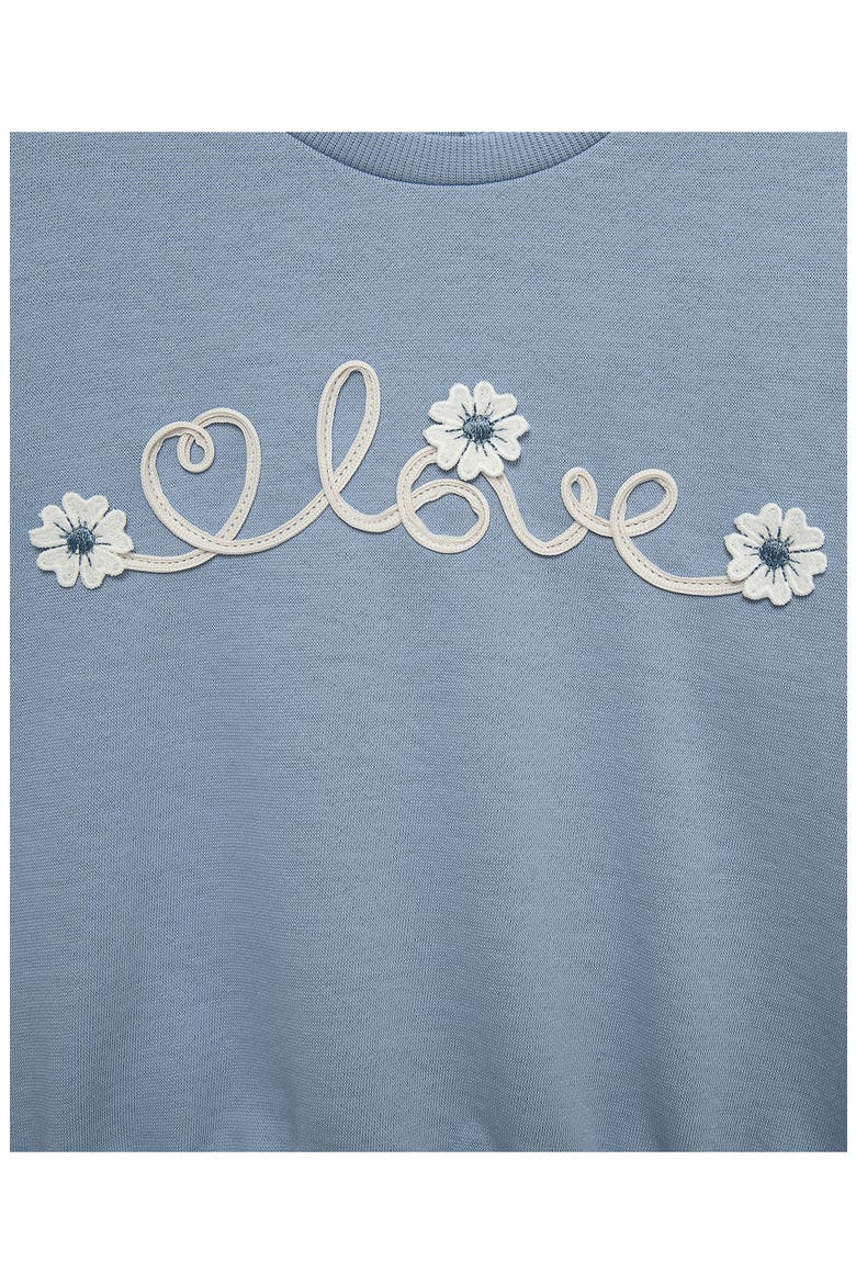 Kids' Love Sweatshirt and Leggings Set, Alternate, color, BLUE