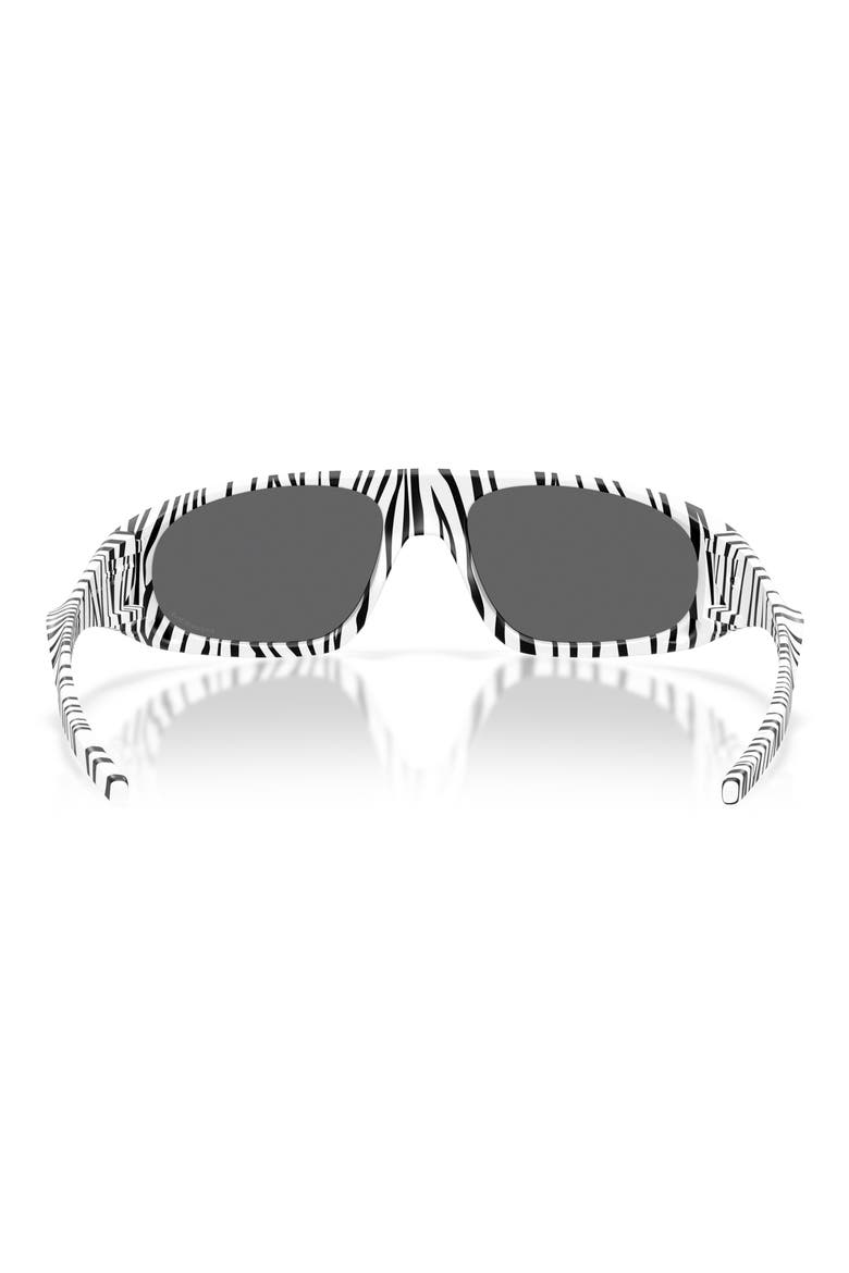 Gender Inclusive Neoforma 60mm Oval Sunglasses, Alternate, color, WHITE BENGAL / PRIZM BLACK