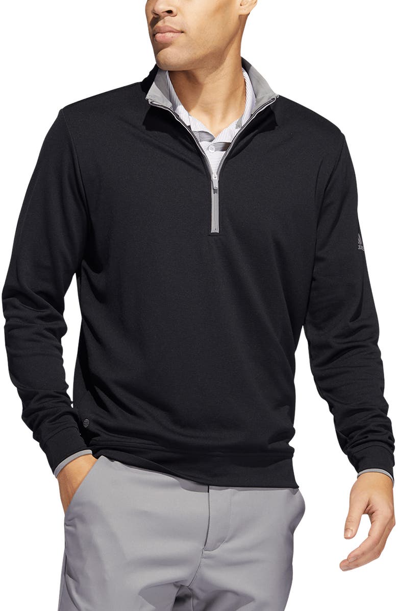 adidas Golf Recycled Polyester Half Zip Pullover, Main, color, 