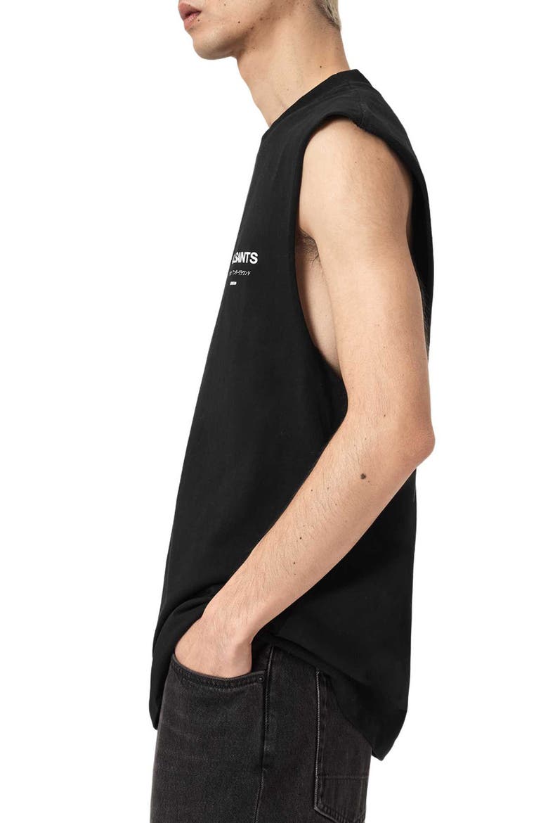 Underground Sleeveless Crewneck Graphic T-Shirt, Alternate, color, JET BLACK