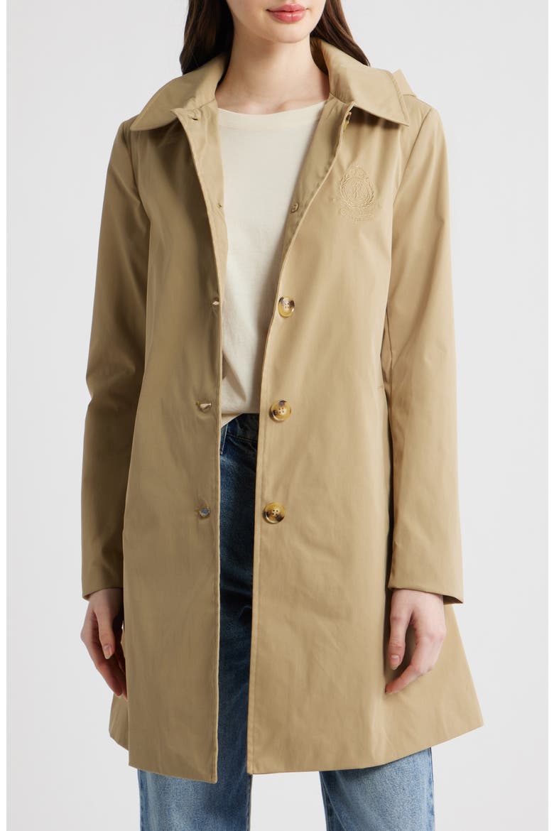 Crested Hooded Coat, Main, color, BIRCH TAN