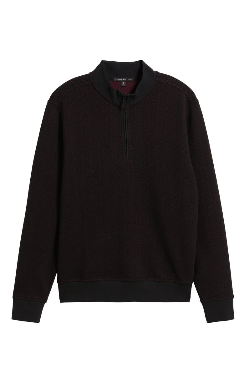 Robert Barakett Cedro Quarter Zip Pullover, Alternate, color, Bordeaux