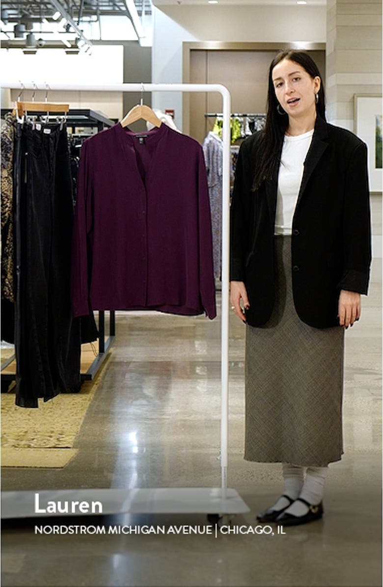 Long Sleeve Silk Blouse, sales video thumbnail