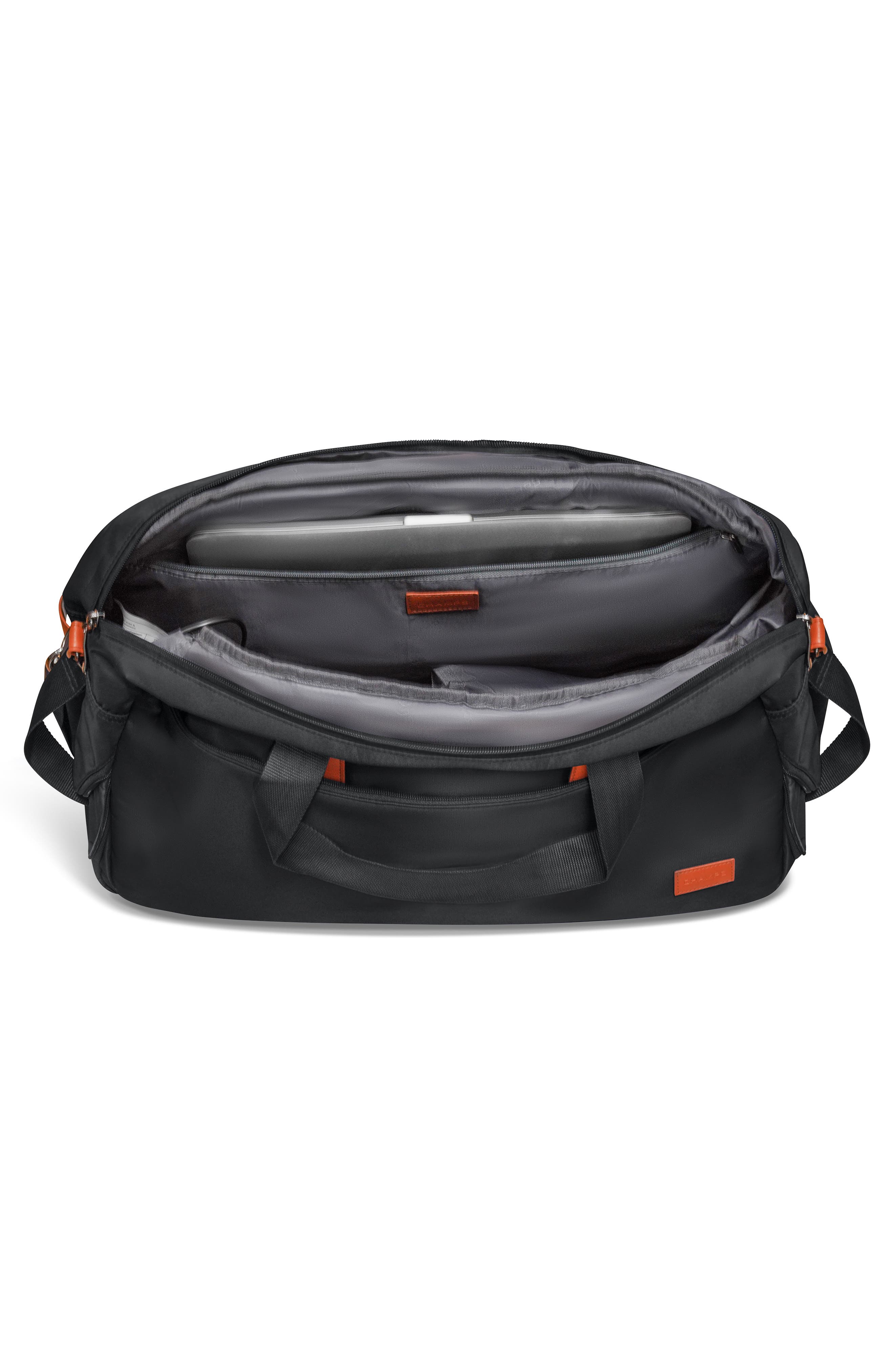 CHAMPS Water Resistant Nylon Duffle Bag, Alternate, color, Black