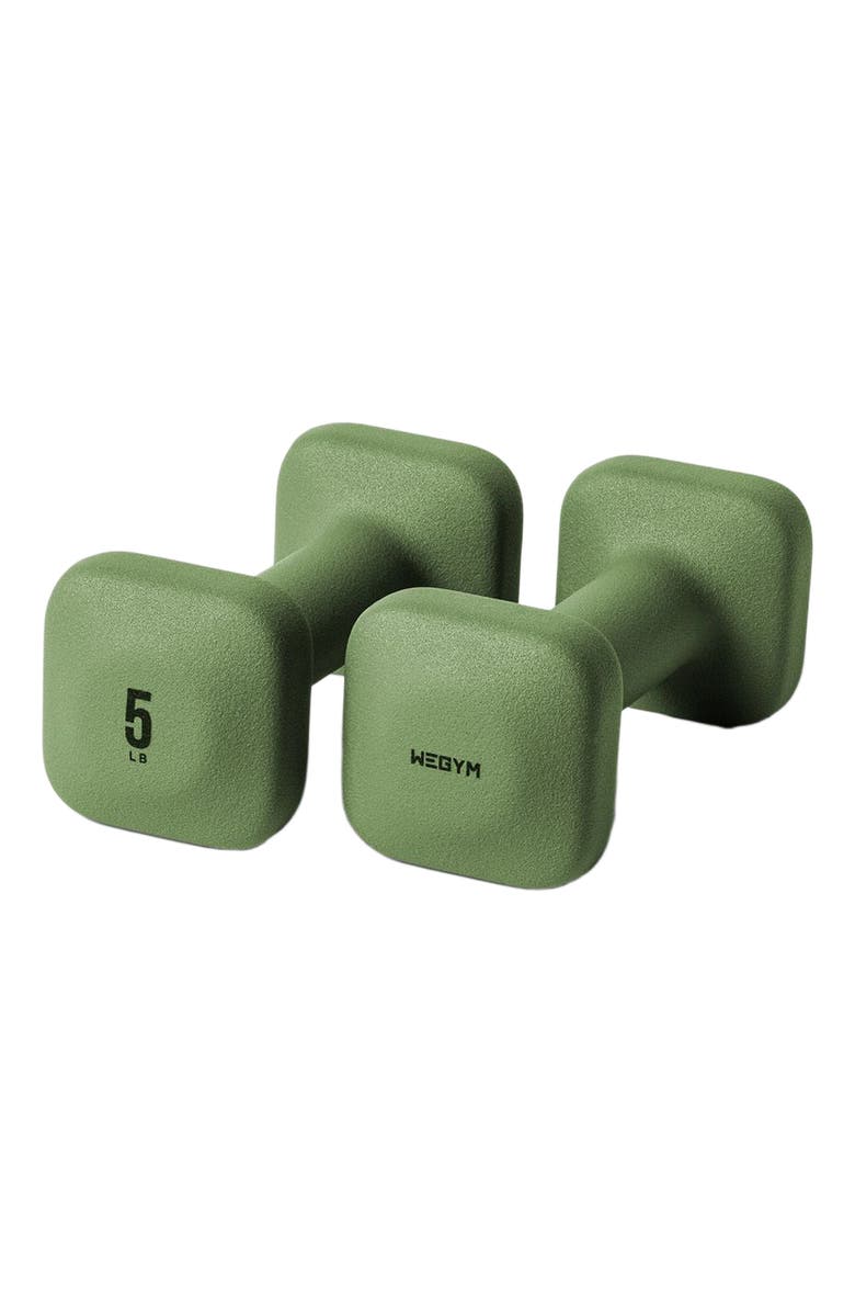 WeGym SafeGrip Dumbbells, Main, color, Forest