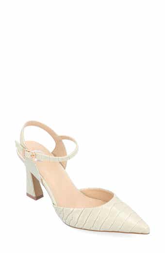 Journee Collection Nixey Croc Embossed Pump