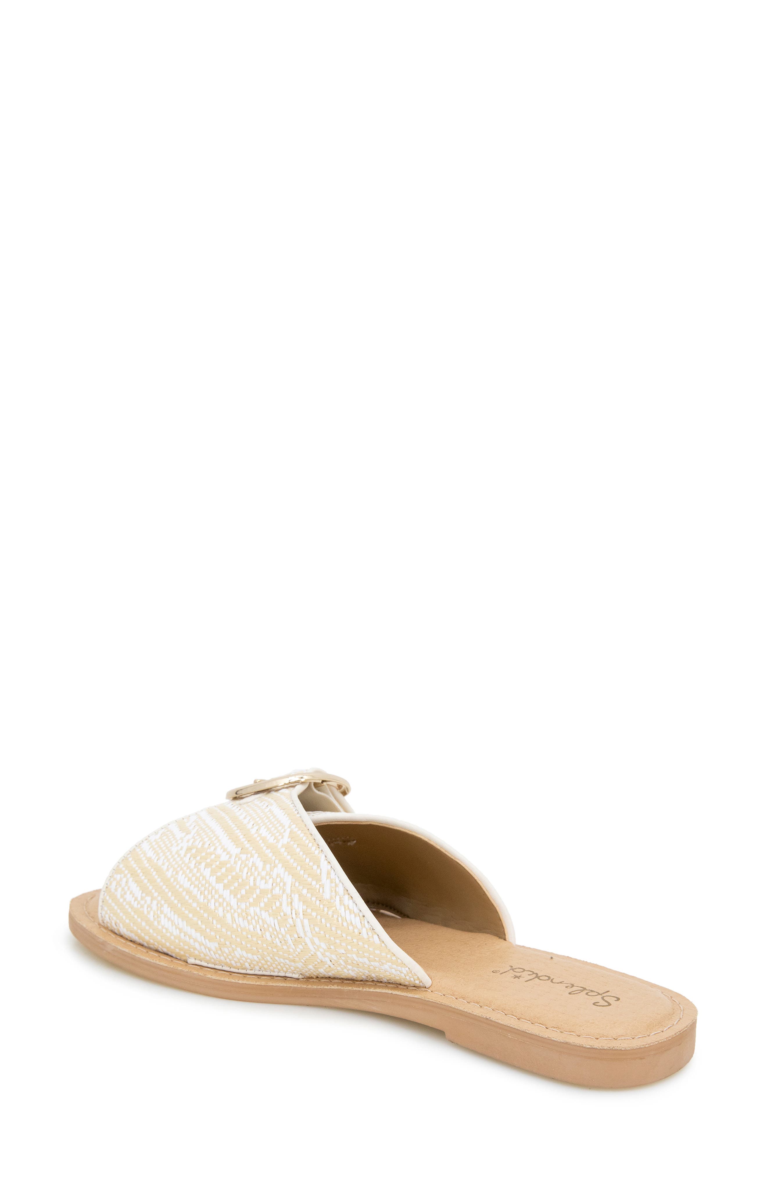 Splendid Sandy Raffia Slide Sandal, Alternate, color, White Raffia