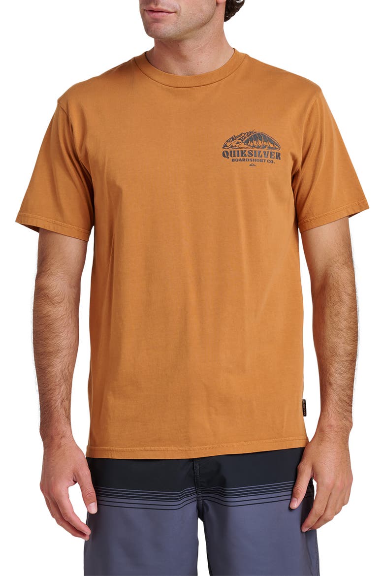 Going Left Graphic T-Shirt, Main, color, ALMOND