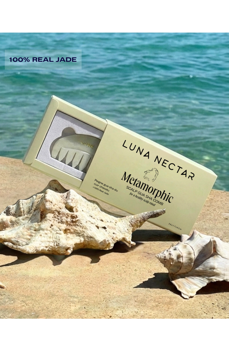 Luna Nectar Metamorphic Scalp Gua Sha Tool, Alternate, color, Light/Pastel Green
