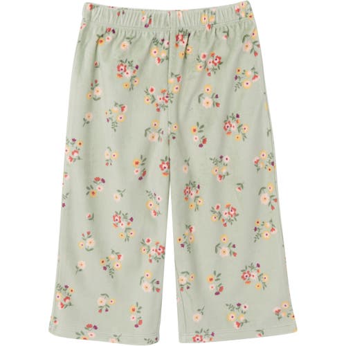 Modern Moments™ By Gerber Fleece Pajama Top & Pant Set In Green Flower