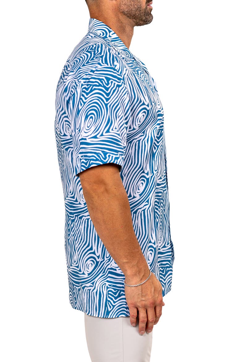 Apachi Marthyr0250 Blue Camp Shirt, Alternate, color, BLUE