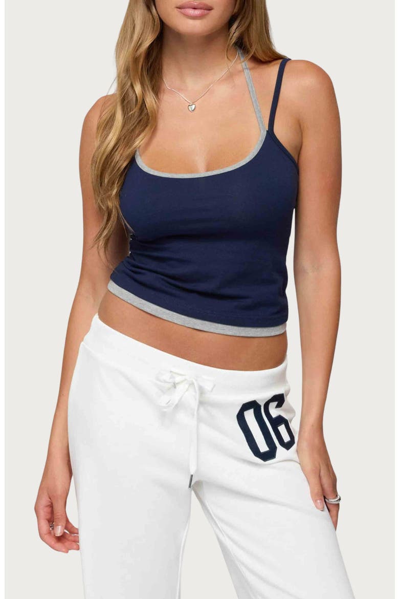 Roya Layered Camisole, Main, color, NAVY