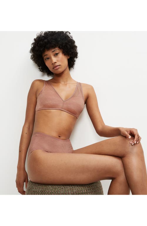 Triumph Signature Sheer Wireless Bra In Brown