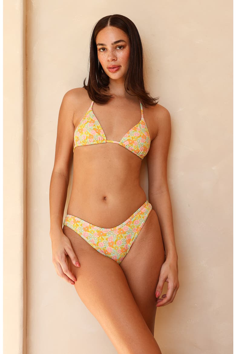 Venice Cheeky Bikini Bottom, Alternate, color, Sunset Grove
