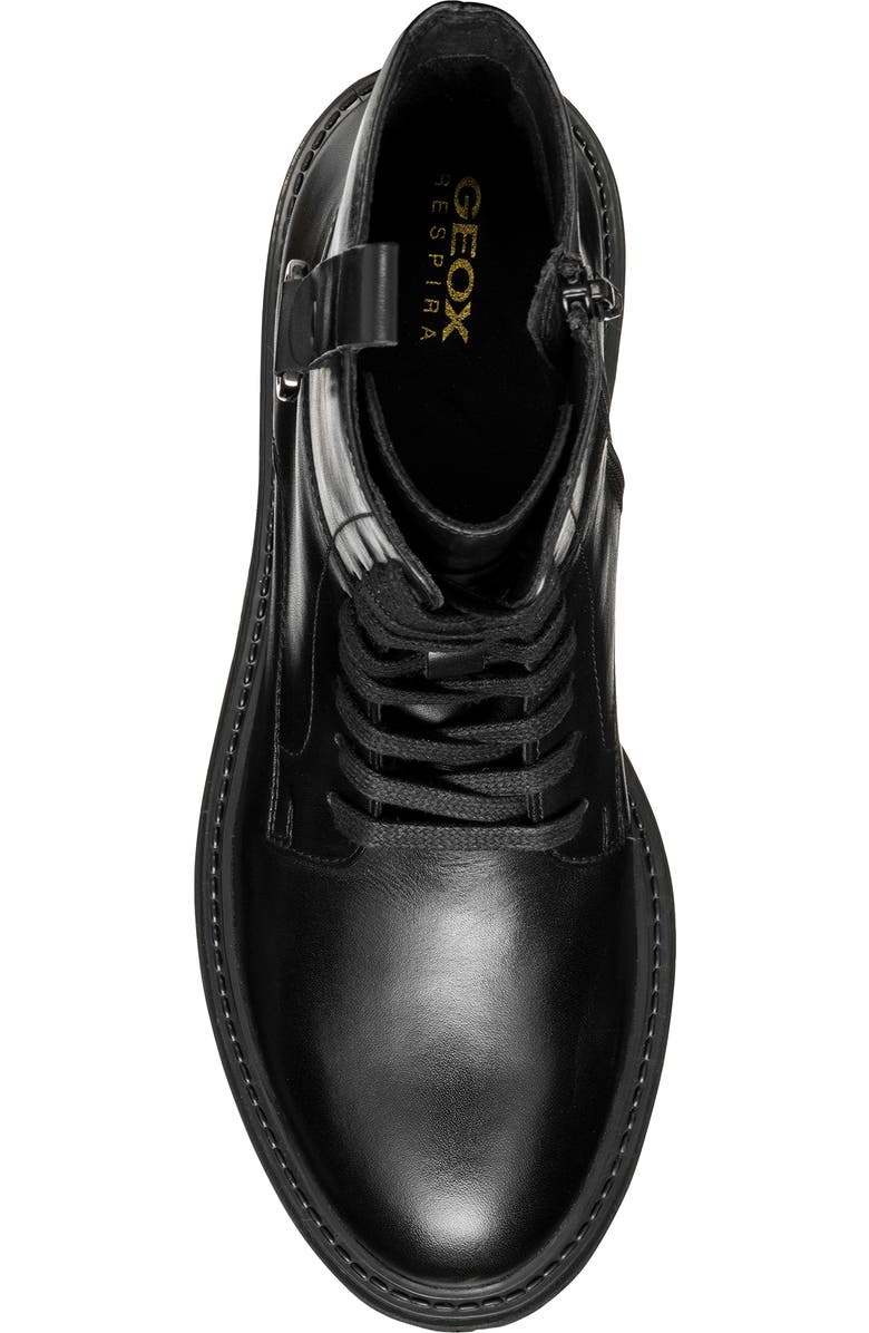 Geox Cap Toe Leather Combat Boot, Alternate, color,