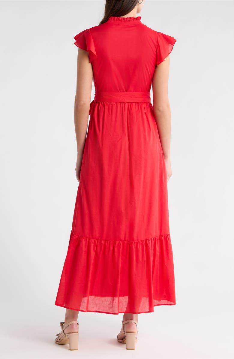 SUGARLIPS Lenira Floral Print A-Line Dress, Alternate, color, Red