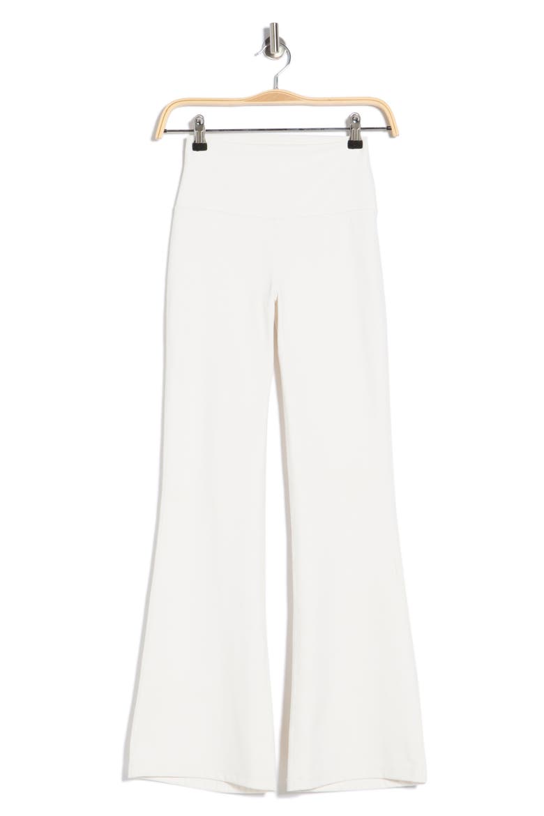 Felix Rib Everyday Flare Leggings, Alternate, color, WHITE DOVE
