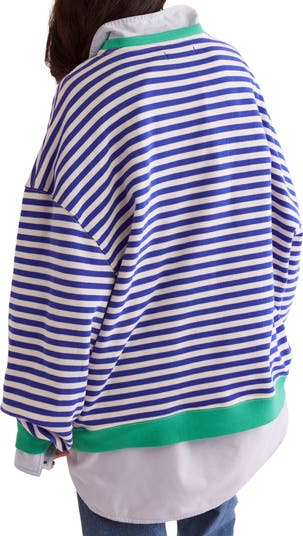 Oversize Stripe Sweatshirt
