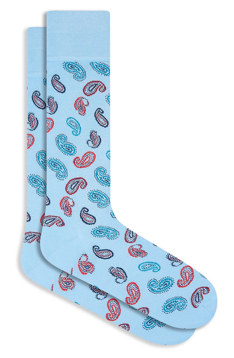 Bugatchi Paisley Dress Socks, Main, color,
