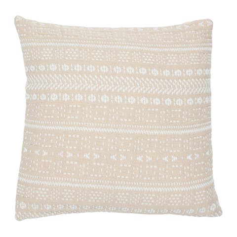 Woven Cotton Embroidered Pillow