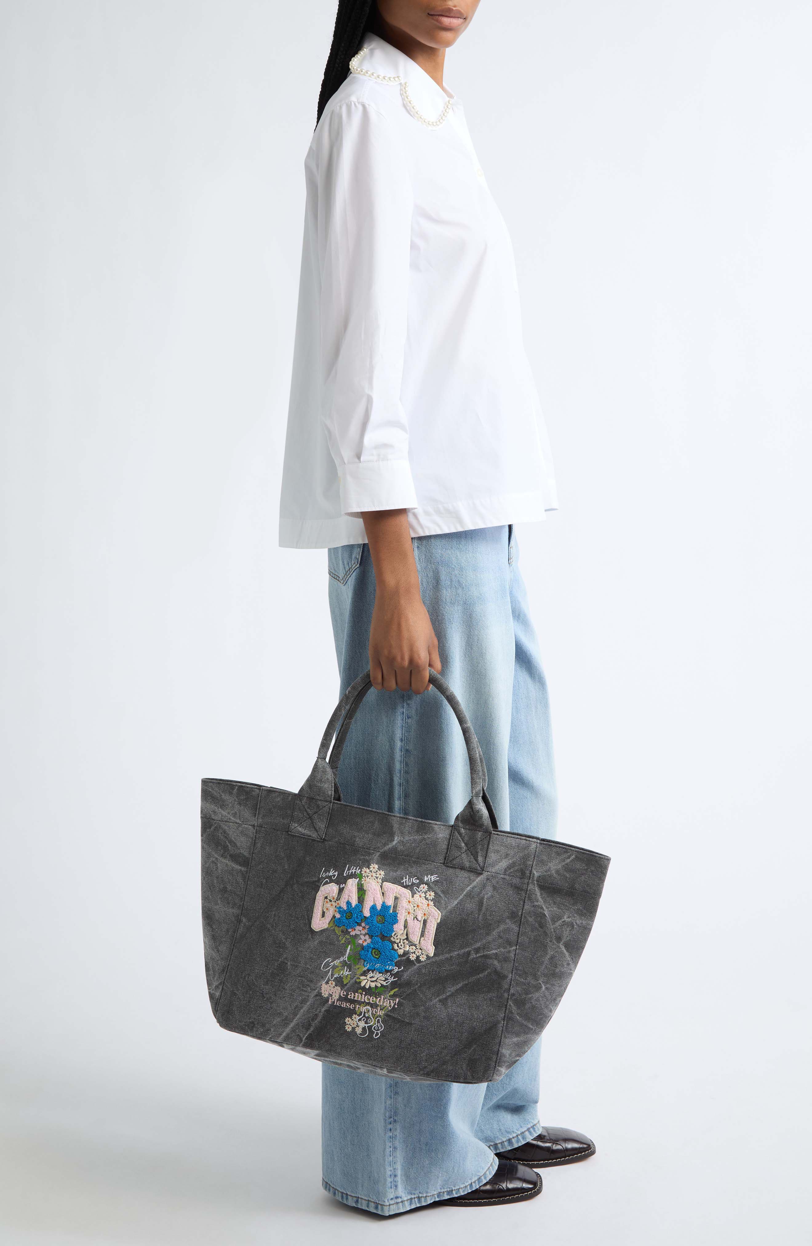 Medium Trapeze Easy Shopper, Alternate, color, PHANTOM