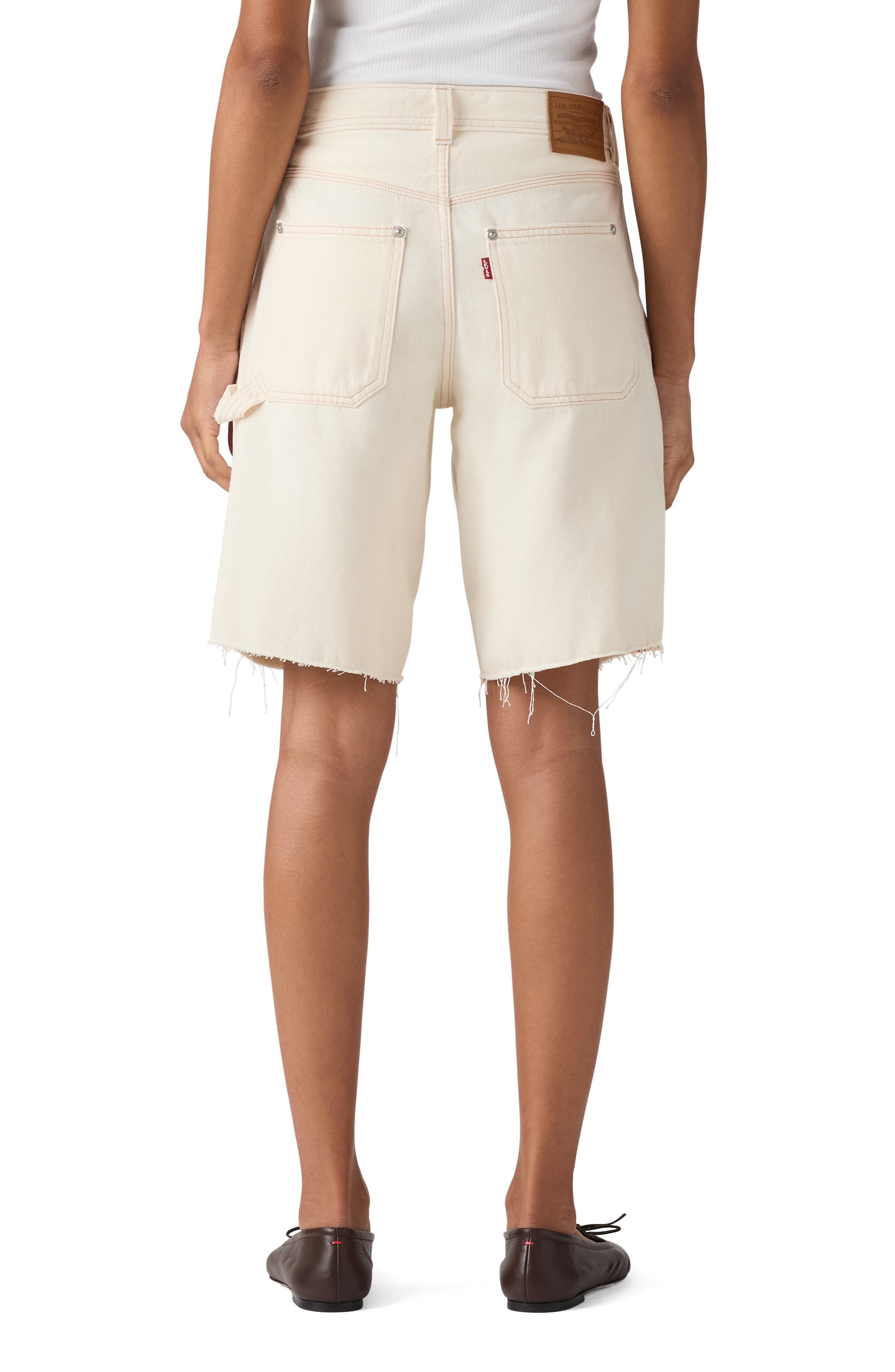 Baggy Dad Raw Hem Utility Shorts - image 2