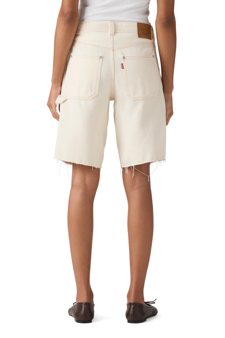 Baggy Dad Raw Hem Utility Shorts, Alternate, color, YEAH NO YEAH UTILITY