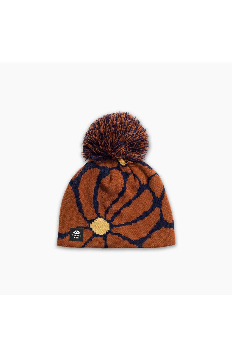 Turtle Fur Bloom Bloom Pom Beanie, Main, color, 