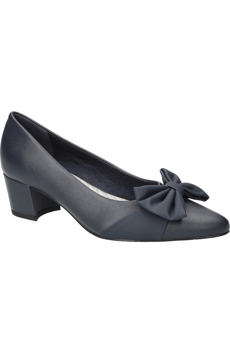 EASY STREET Alva Pointed Toe Pump - Wide Width Available, Main, color, Navy