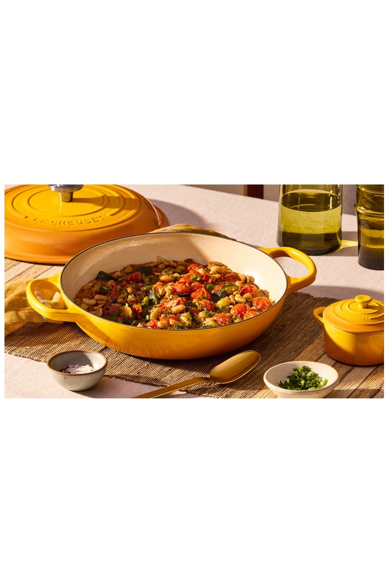 Signature 3.5-Quart Enameled Cast Iron Braiser, Alternate, color, NECTAR
