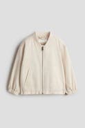 H&M Linen-blend bomber jacket