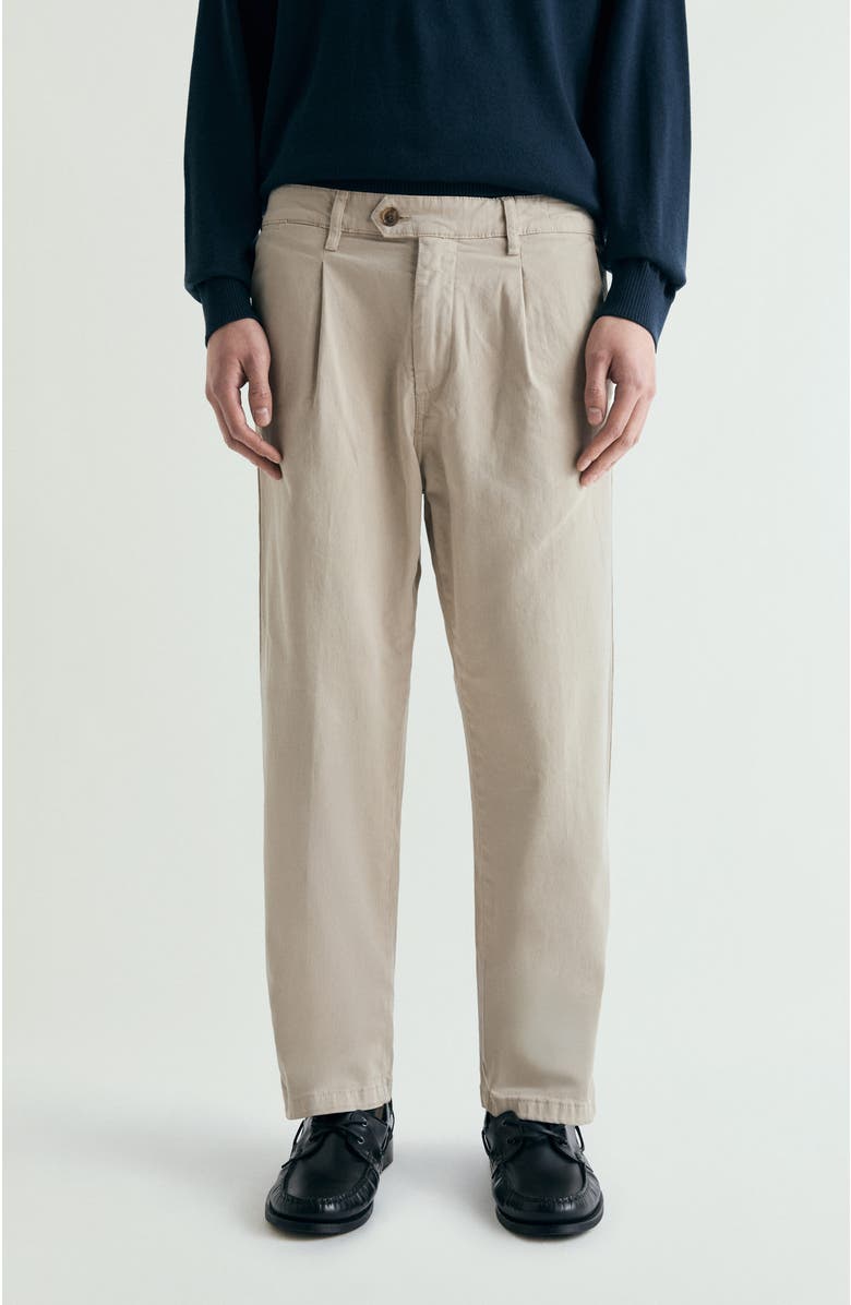 Scalpers Pleated Chino Pants, Main, color, Sand