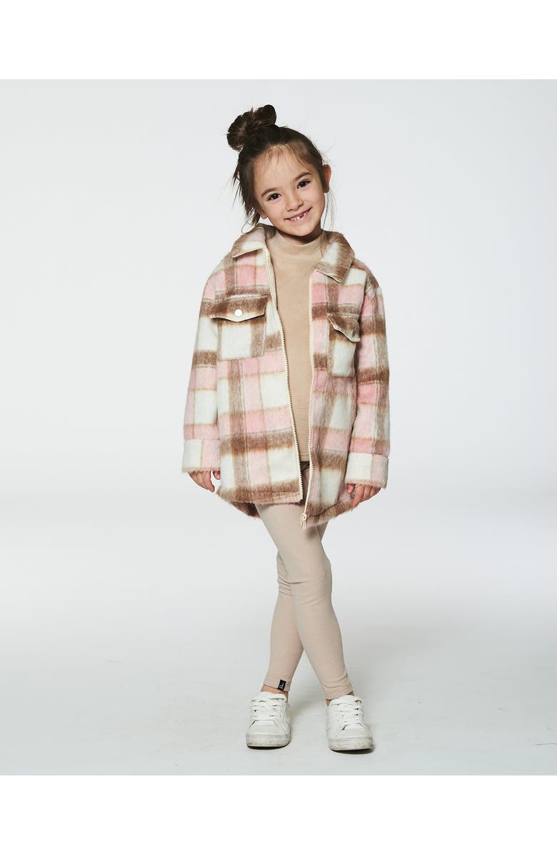 Deux par Deux Little Girl's Super Soft Rib Leggings Medium Beige, Alternate, color, 