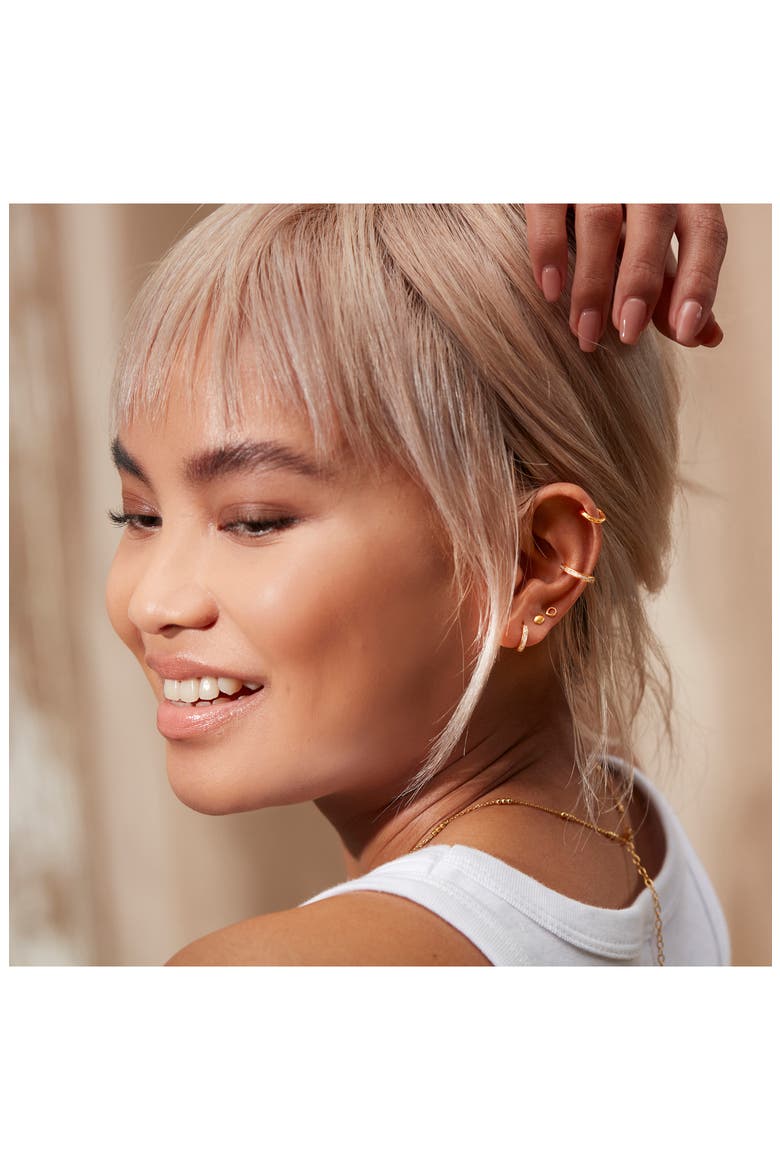 Skinny Diamond Ear Cuff, Alternate, color, GOLD