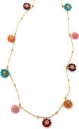 Panacea Multi Beaded Flower Necklace