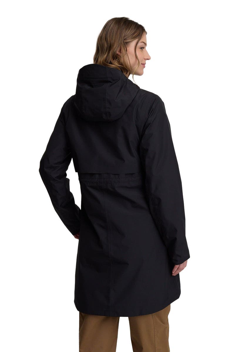 tentree Nimbus Long Rain Jacket, Alternate, color, Meteorite Black