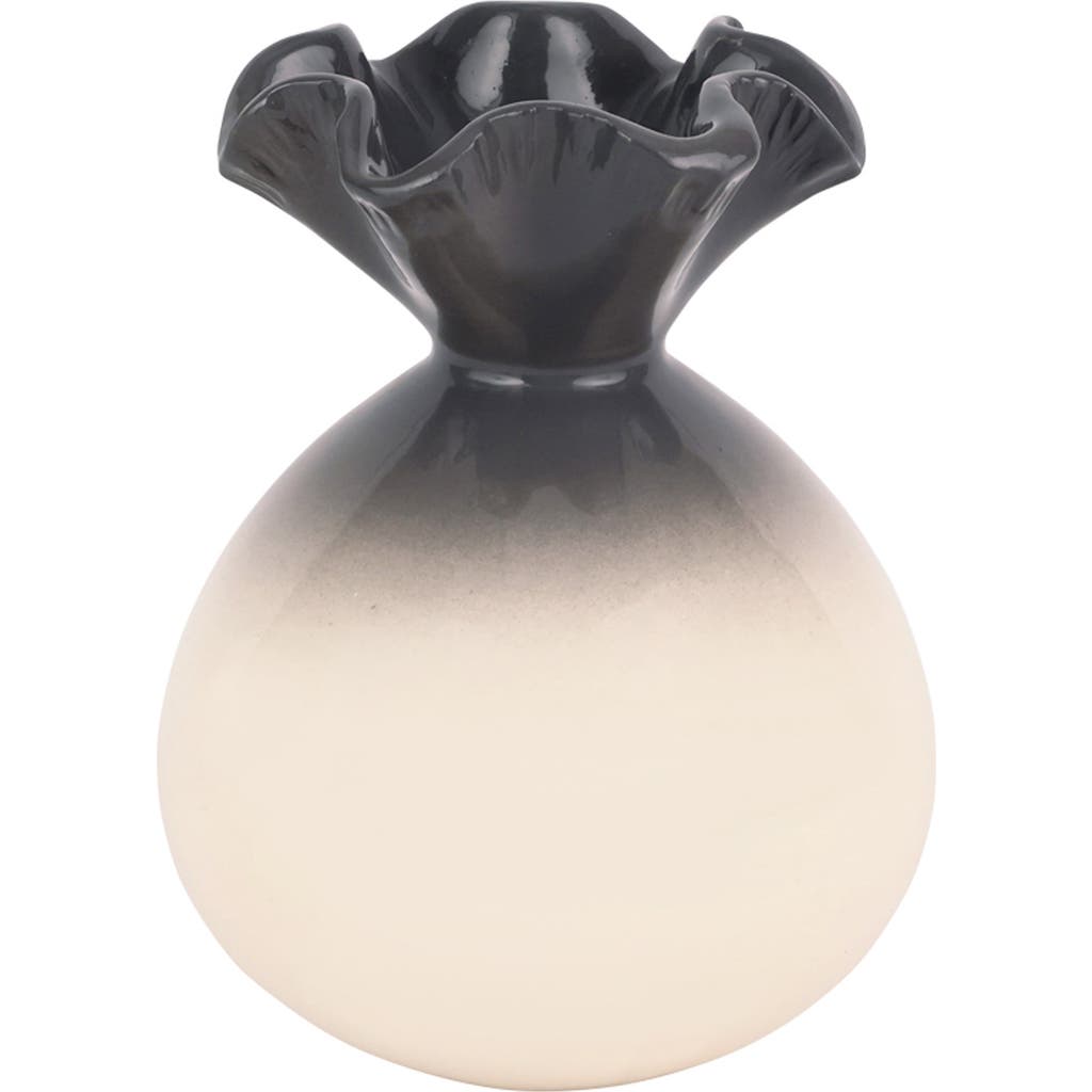Vietri Casa Bud Vase In Dark Grey