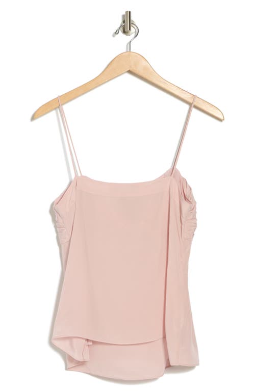 Joie Alohi Shirred Silk Camisole In Violet Ice