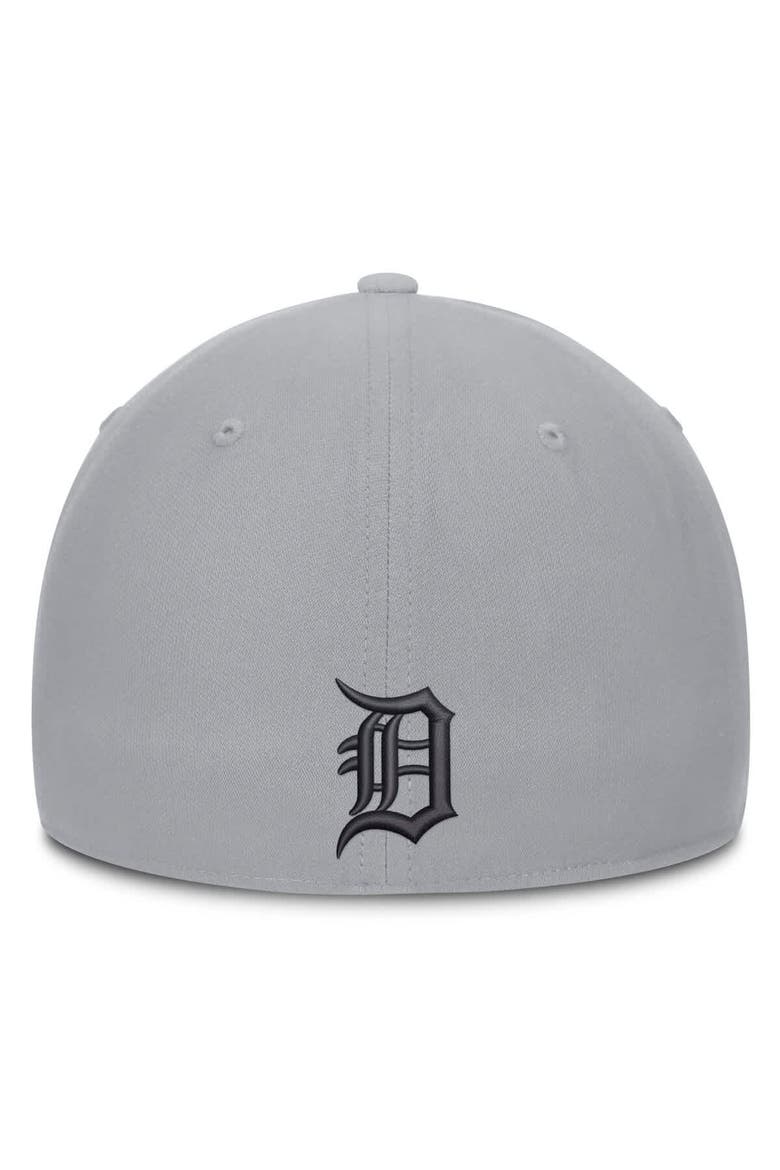 Men's Nike  Gray Detroit Tigers Primetime Rise Dri-FIT Flex Hat, Alternate, color, Gray