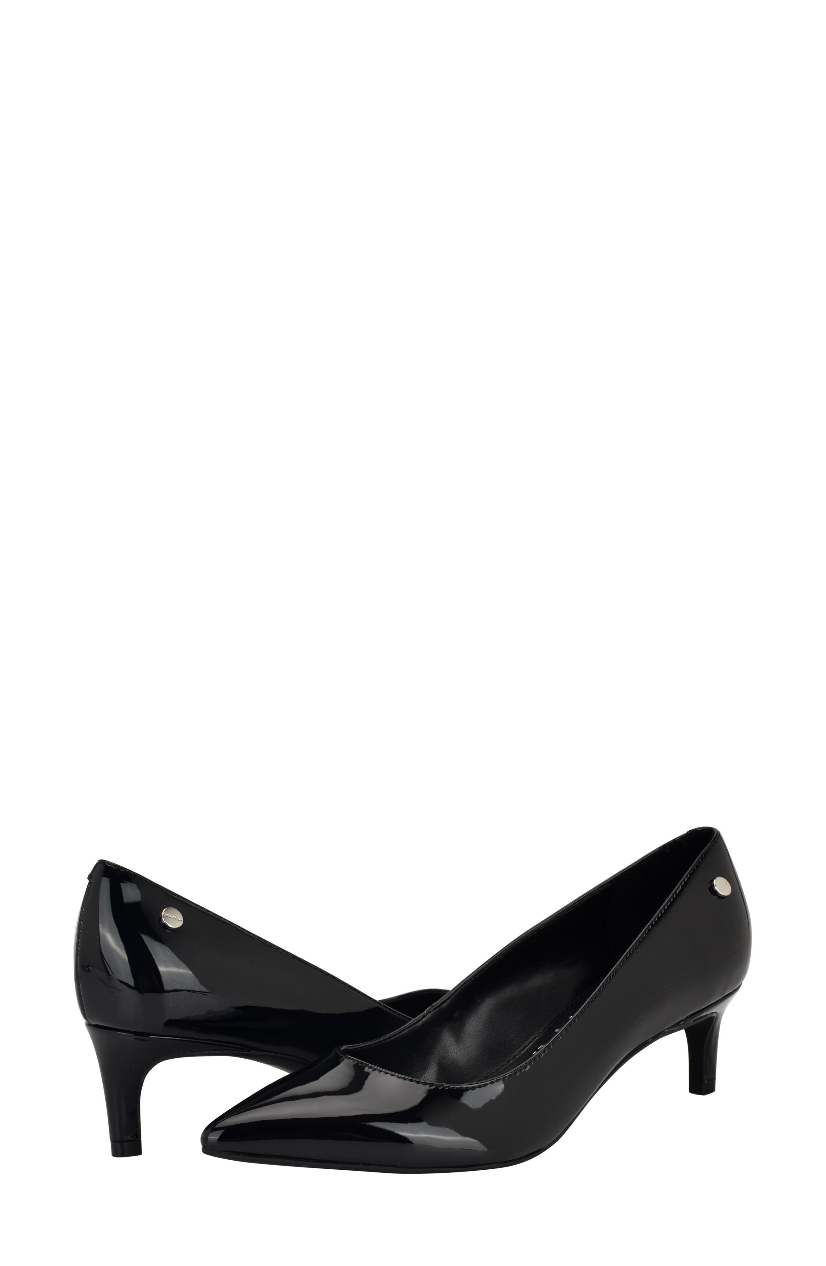 Calvin Klein Deja Pointed Toe Pump, Alternate, color, Black