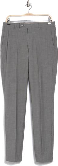 Slim Fit Flat Front Dress Pants