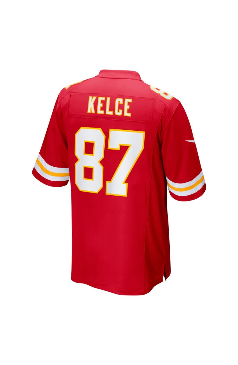 Nike Men's Nike Travis Kelce Red Kansas City Chiefs Super Bowl LVIII Game Jersey, Alternate, color, 