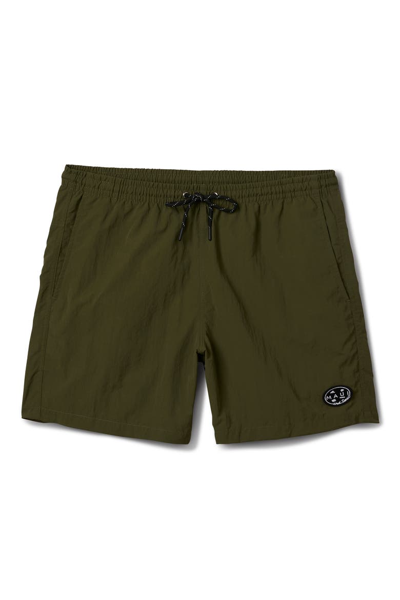 Skyburn Adventure Drawstring Shorts, Main, color, OLIVE