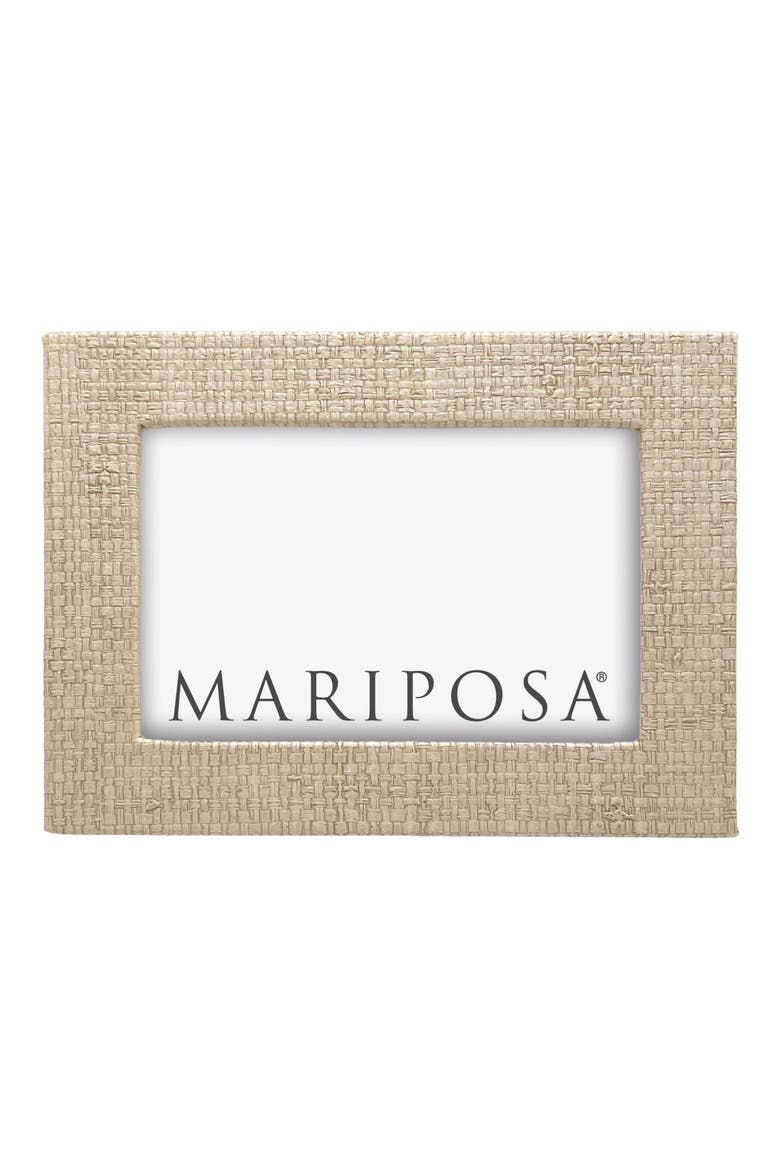 Coconut Grove Grasscloth 4 x 6-Inch Picture Frame, Alternate, color, BEIGE