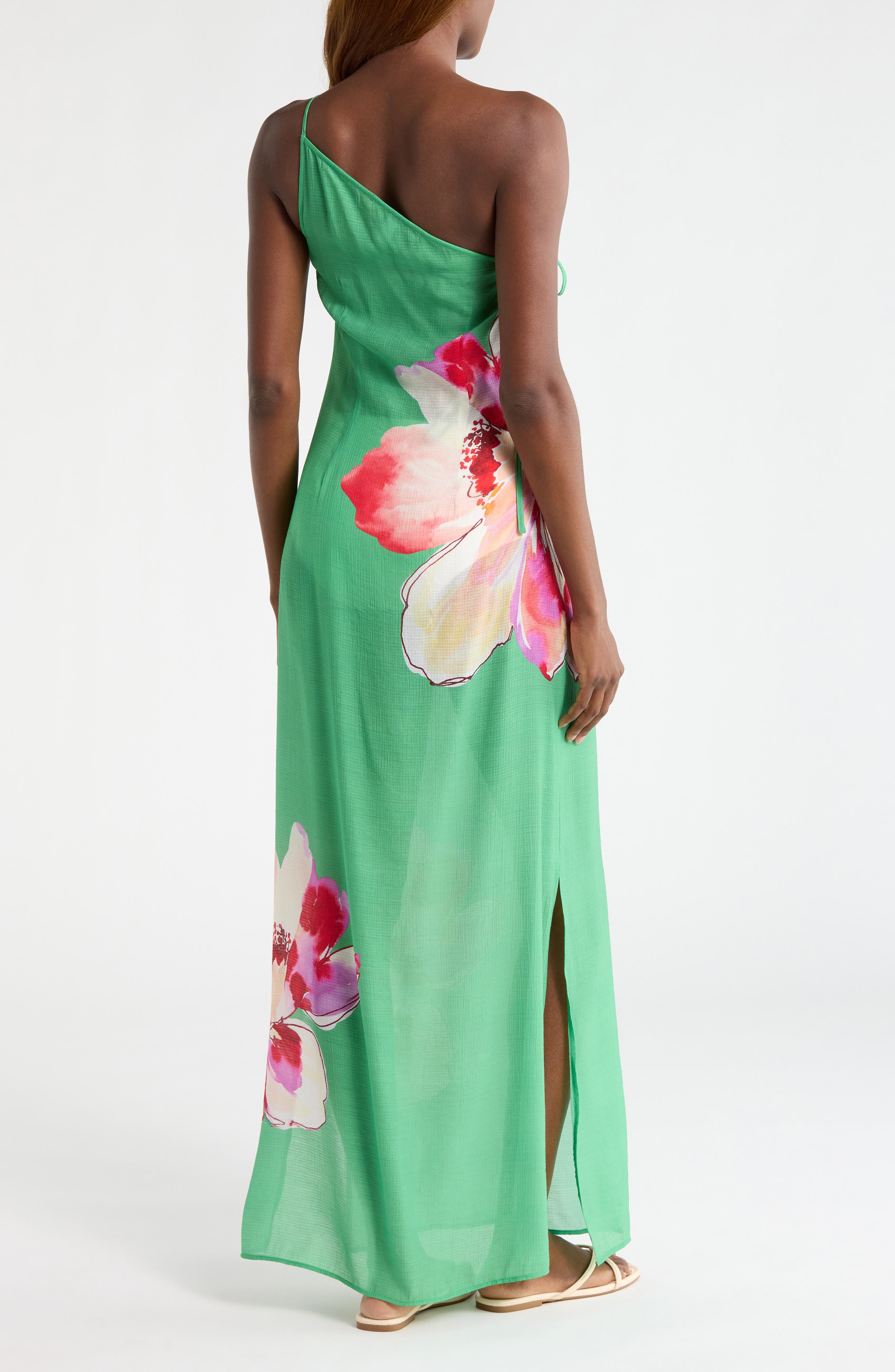 One-Shoulder Cover-Up Maxi Dress - image 2