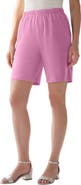 Roaman's Plus Size Soft Knit Pull On Short