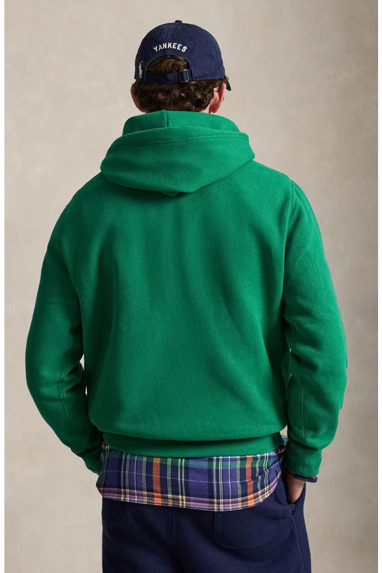 Fleece Hoodie, Alternate, color, GREEN