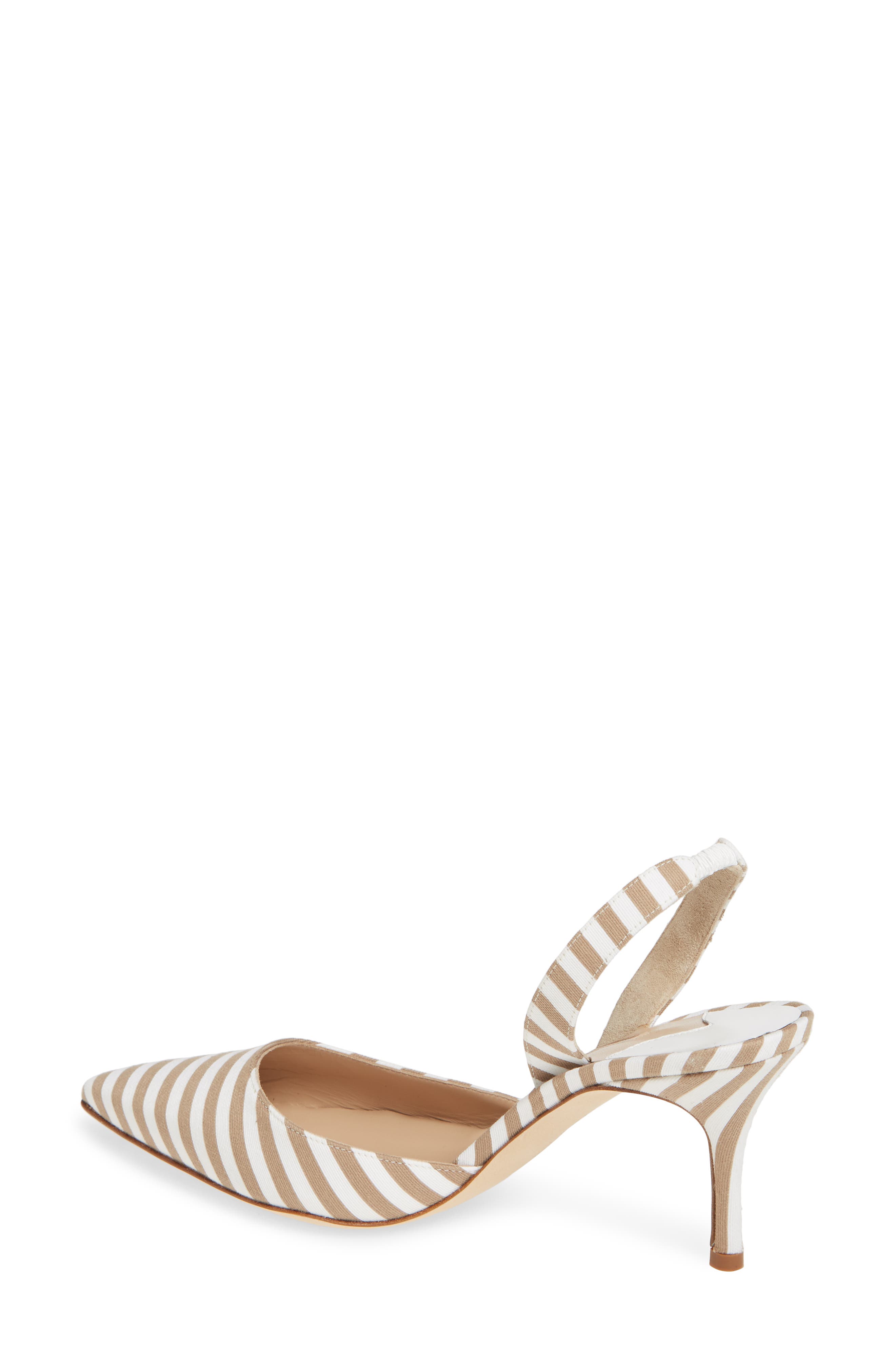 Manolo Blahnik 'Carolyne' Pointy Toe Slingback Pump, Alternate, color, 