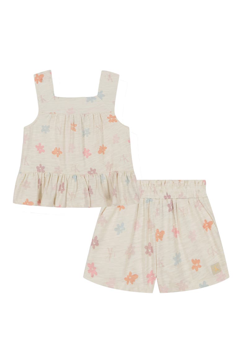 Kids' Flower Tank & Shorts Set, Main, color, IVORY