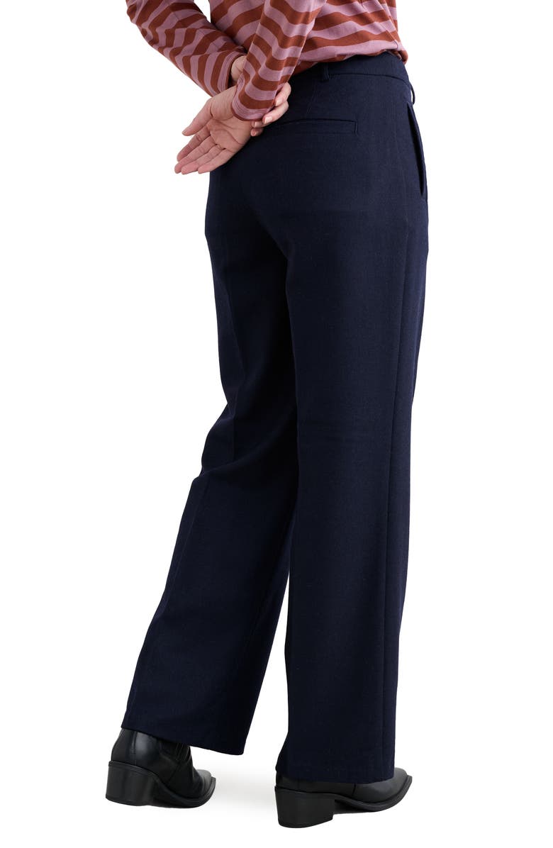 Seasalt Cornwall Lowena Straight Leg Recycled Wool Blend Pants, Alternate, color, Maritime